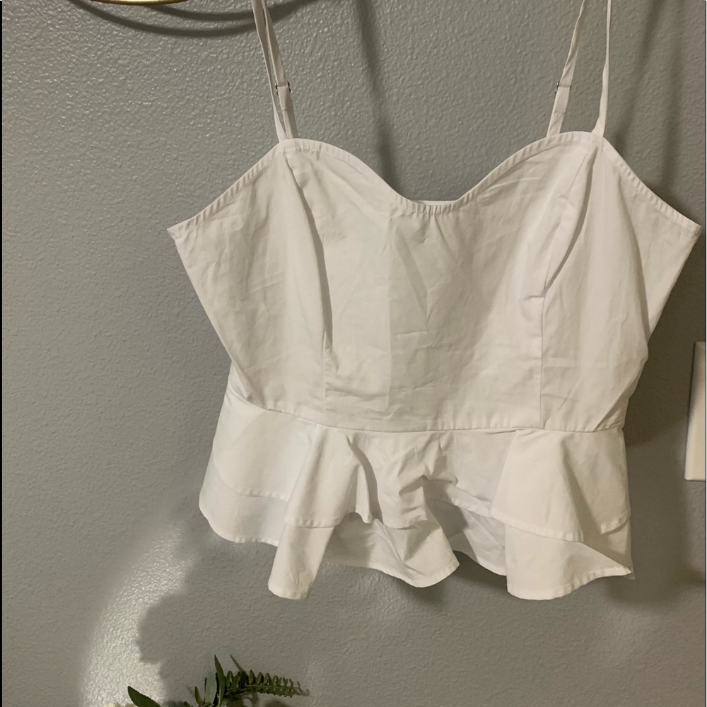 White tank top.